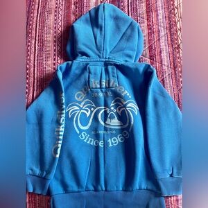 Bundle of 2 Quiksilver Full Zip Graphic Hoodies 3T blue
